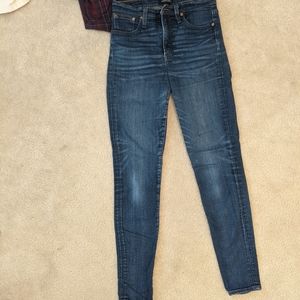 J.crew high rise toothpick jeans